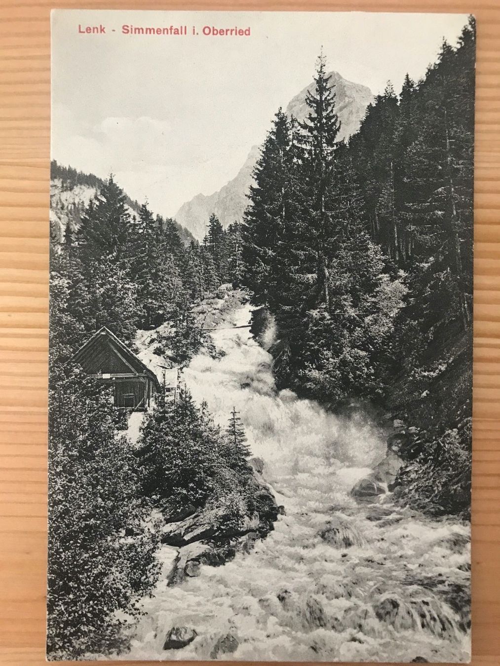 Cartes postales: Antike Ansichtskarte Lenk, Simmenfall i. Oberried – D'occasion à Zürich par Tarafo5