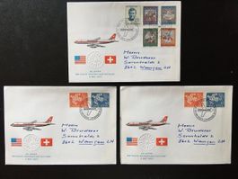 1967 20 Jahre Nordatlantikflug 3 Briefe