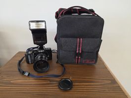 Minolta 7000 AF Spiegelreflex Set mit Starblitz 3600 DFM