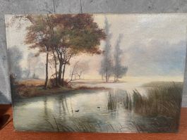 Peinture à l'huile originale signée