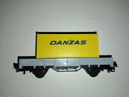 Märklin H0: Güterwagen mit Danzas-Container, Top!
