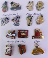 14 Ansteck-Pins (1993/1994) von div. Markenartikeln - Neu