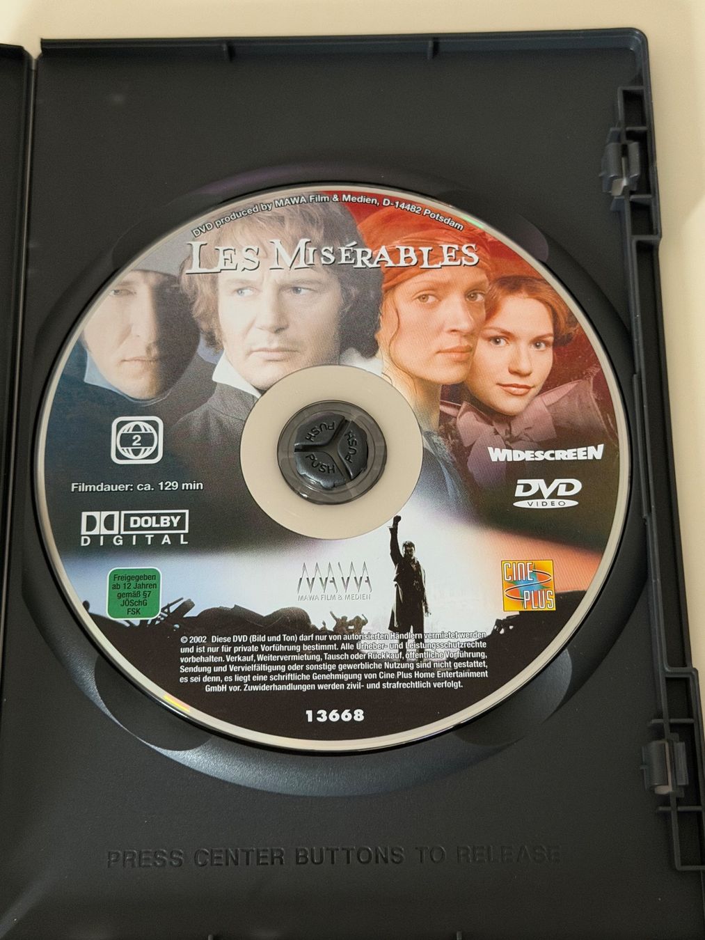 Tutti i DVDs: DVD Les Misérables - Liam Neeson Uma Thurman 1998 – Usato da Altstätten SG venduto da sheamus 2