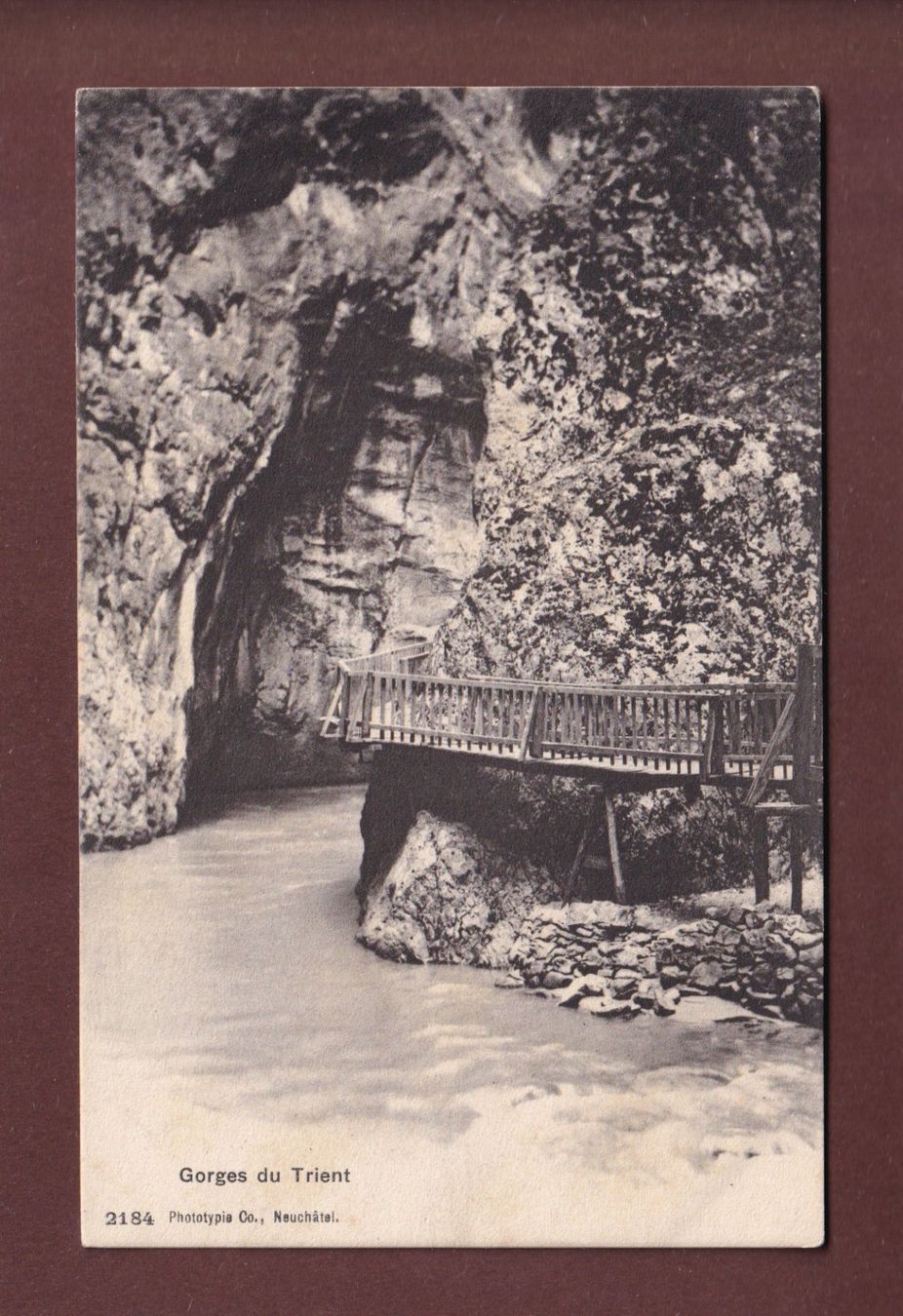 Ansichtskarten: Gorge du TRIENT – Gebraucht aus Pully von nicecards-shop