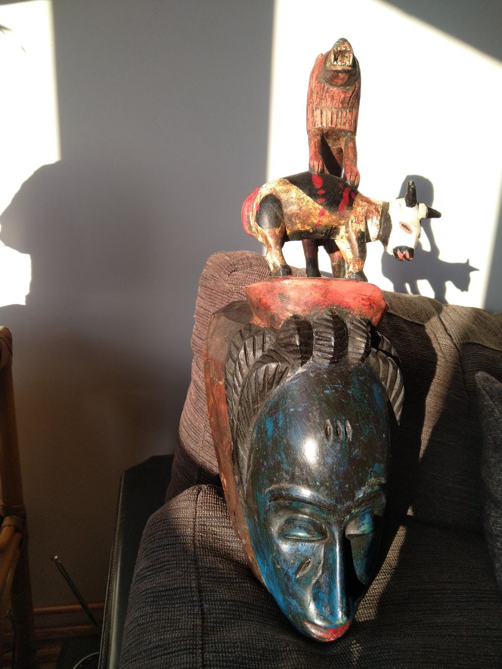 Internationale Kunst: Maske der Gouru / Skulptur – Gebraucht aus La Sage von Blumenstrauss1 3