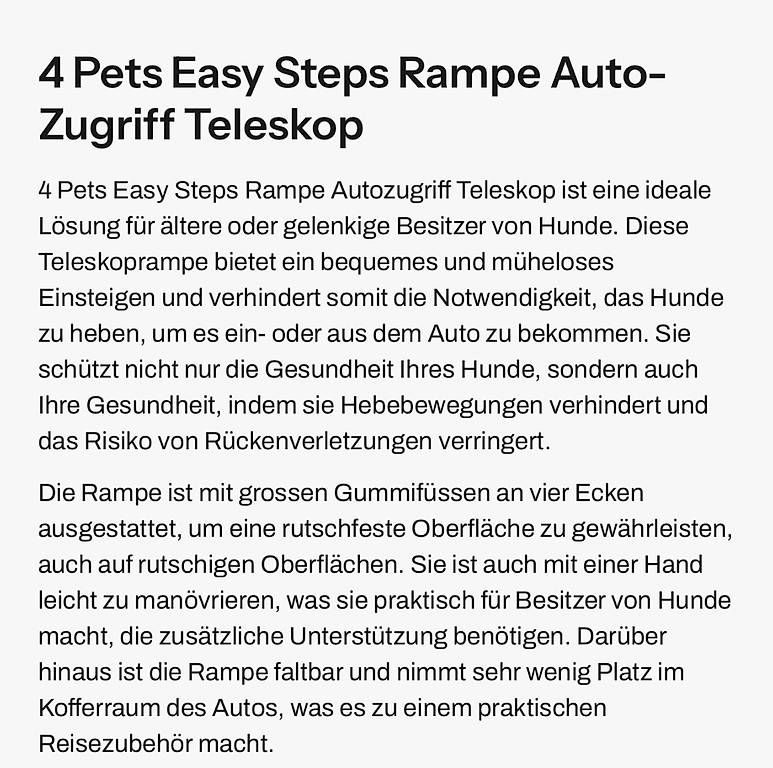 Käfige, Transport & Sicherheit: Teleskop-Hunderampe – Gebraucht aus Mitlödi von Claudine71 3