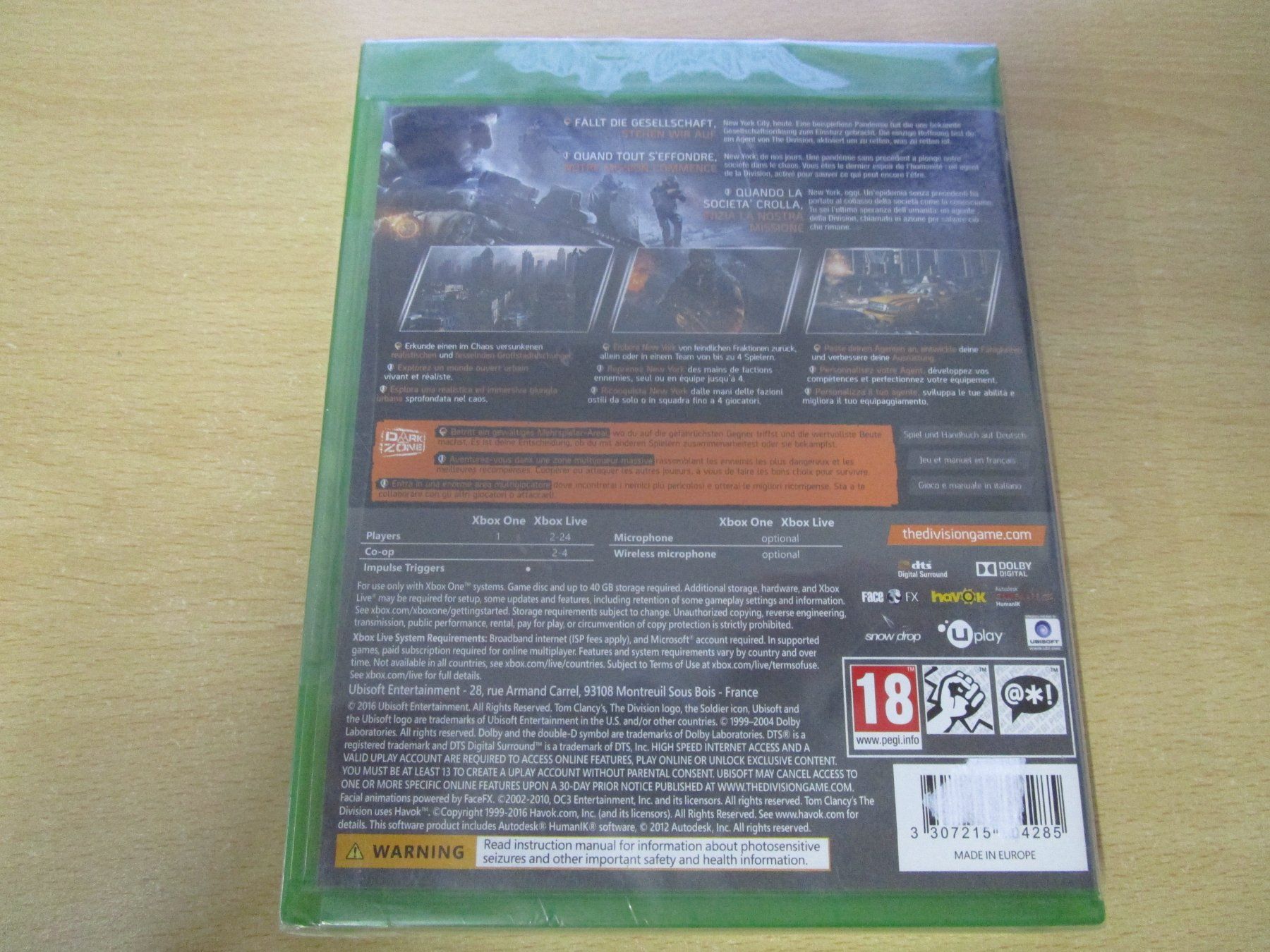 Microsoft Giochi: The Division - Xbox One NEUWARE X1 – Nuovo e nell'imballaggio originale da Goldau venduto da agestuffer 1