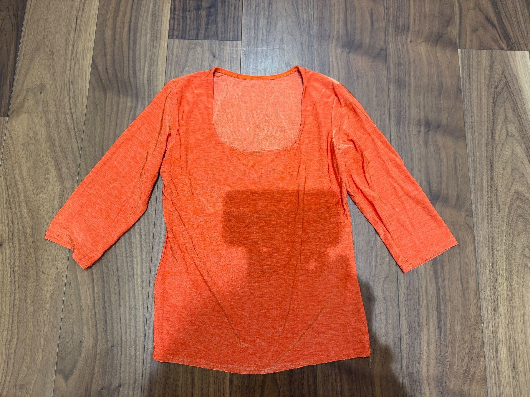 Camicette: Damenshirt orange GR 3 – Usato da Egg b. Zürich venduto da Nathalie14