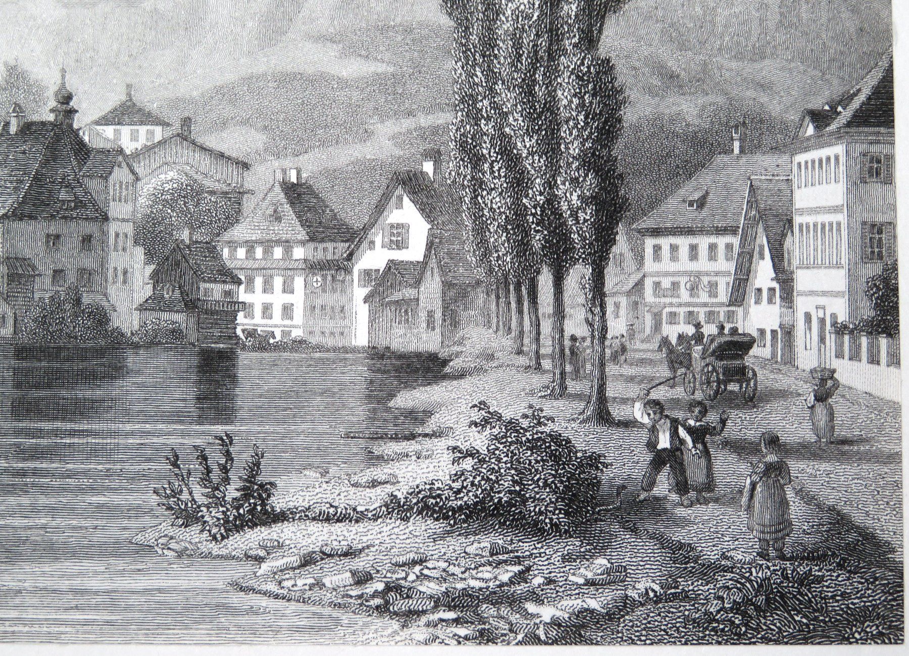 Stiche: Stahlstich Schloss Werdenberg SG, 1865 – Gebraucht aus Oberriet SG von Manick 4