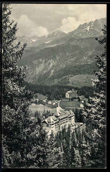 Cartoline postali: AK Arosa, Waldsanatorium – Usato da Berlin venduto da bartko-reher