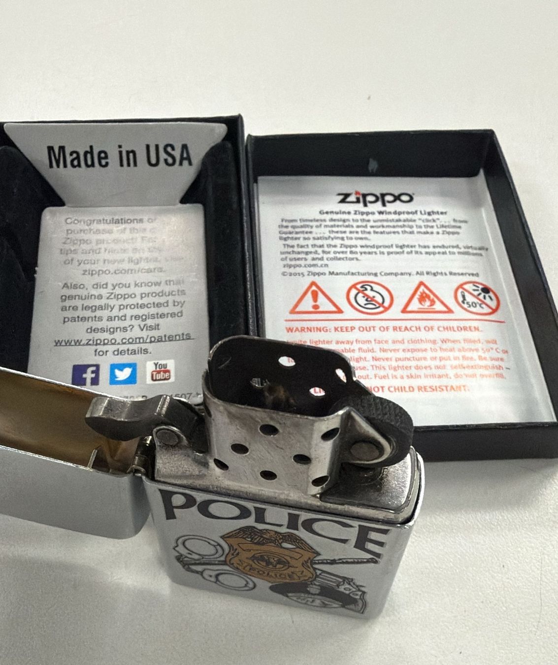 Zippo Accendini: ZIPPO FEUERZEUG POLICE – Usato da Zürich venduto da freioccasionen 3