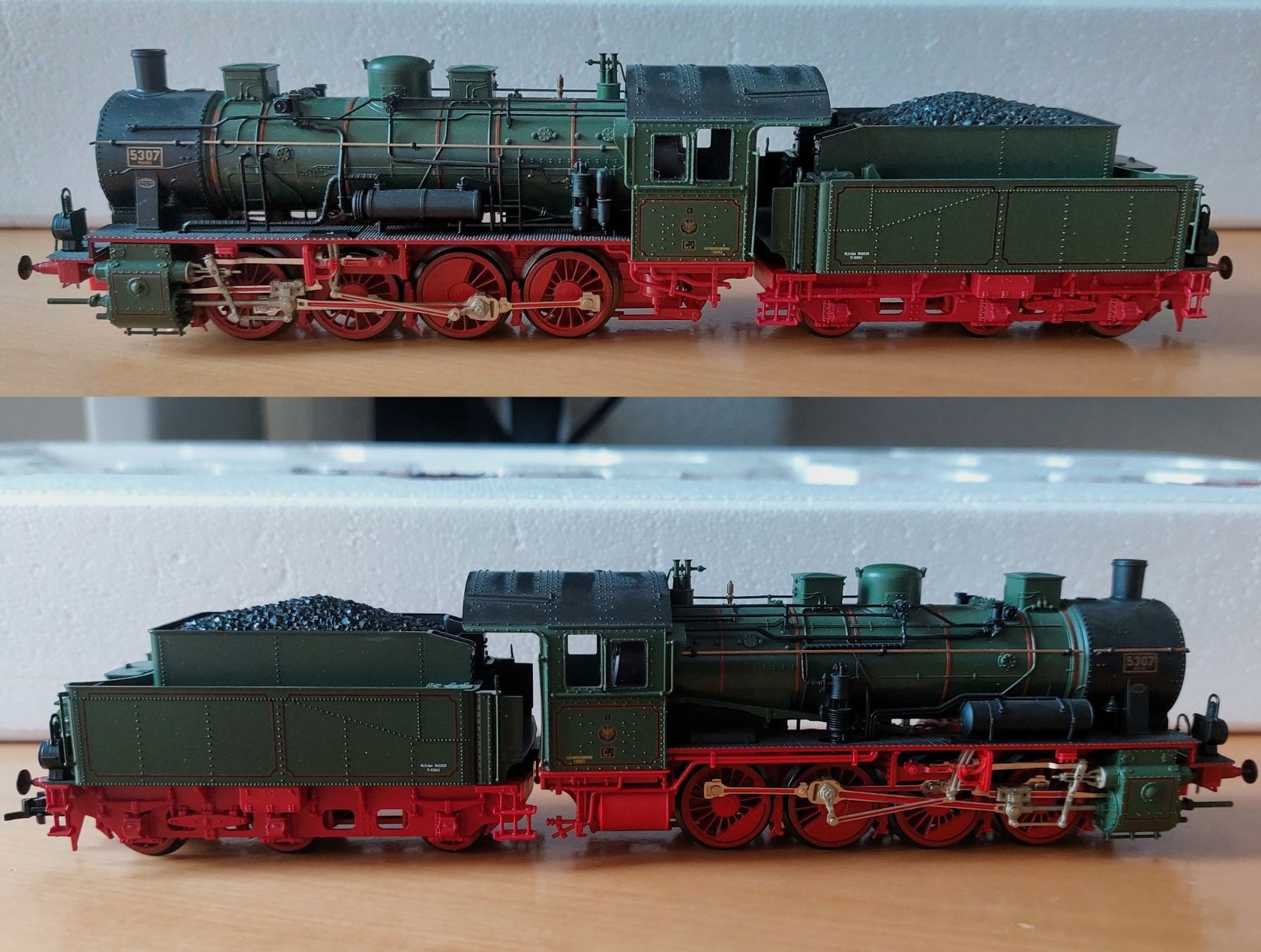 Fleischmann Modelleisenbahnen: Fleischmann 4891 - Dampfzug mit G8 der K.P.E.V. – Neu (gemäss Beschreibung) aus Rotkreuz von MOBAHN-1zu87 1