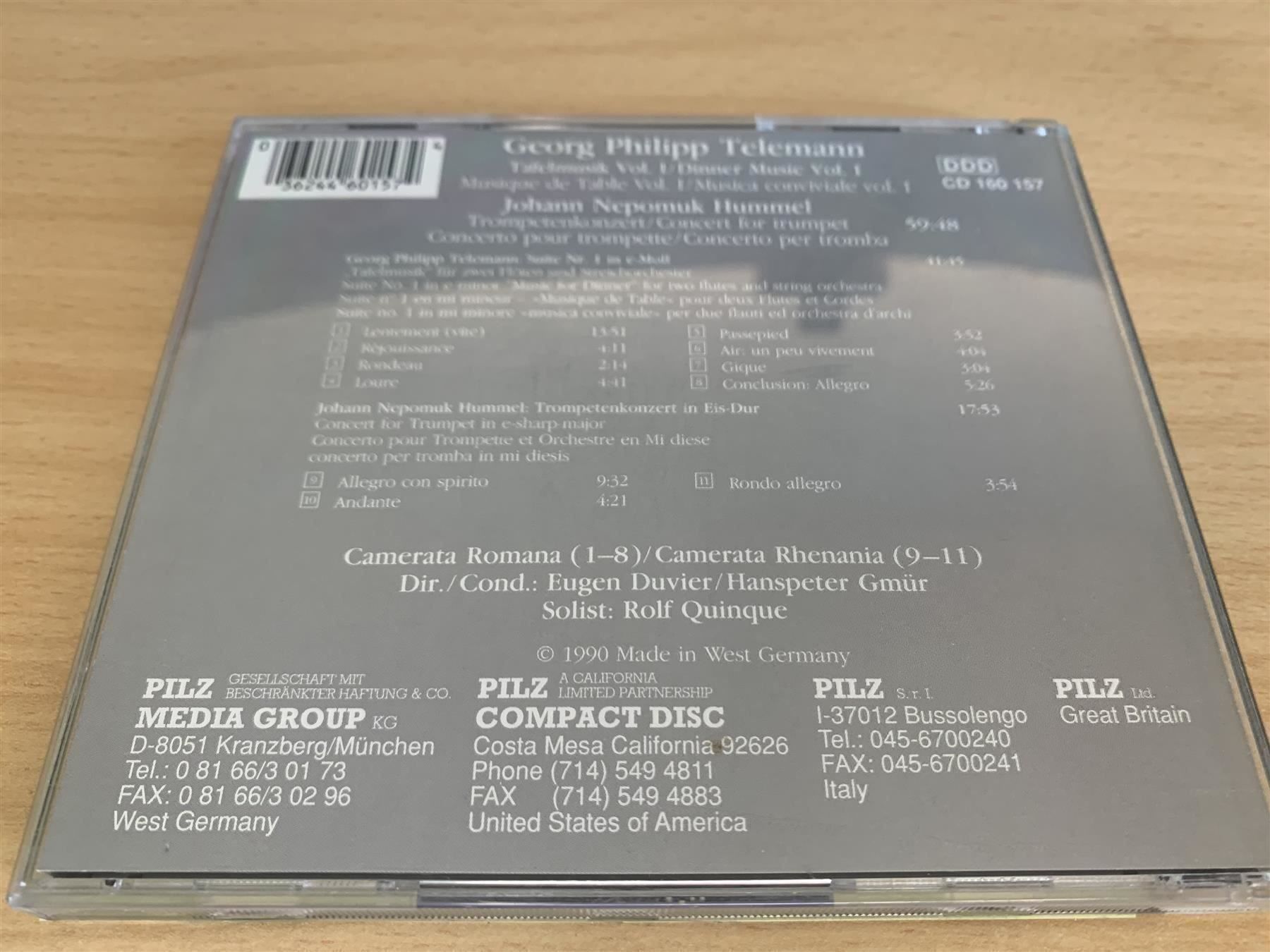 CD: Georg Philipp Telemann - Tafelmusik Vol1 – Usato da Rikon im Tösstal venduto da Alpenmutz 1