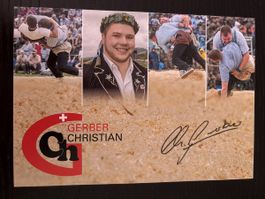 Original Autogrammkarte Schwinger Gerber Christian