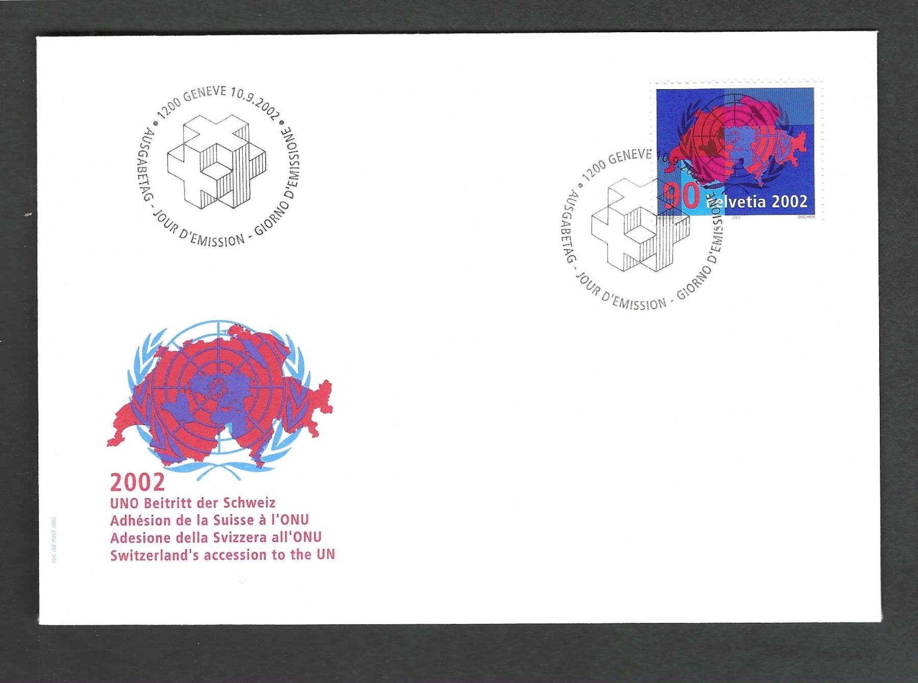 Alle Briefmarken: CH FDC Einzelmarke 2002 – Gebraucht aus Koblenz von Markenhimmel