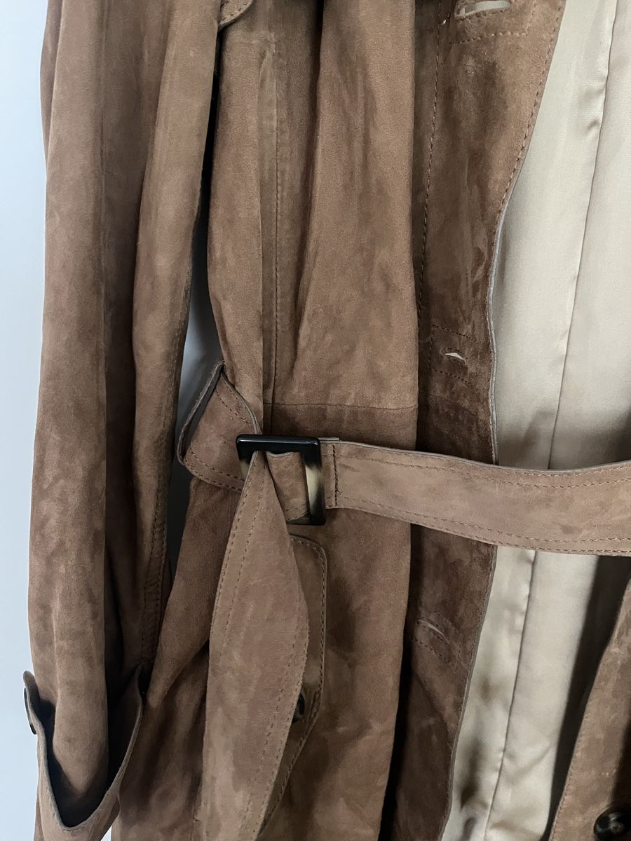 Massimo Dutti Cappotti: Massimo Dutti Wildleder Trenchcoat, Gr. S – Usato da Biel/Bienne venduto da nurrund 1