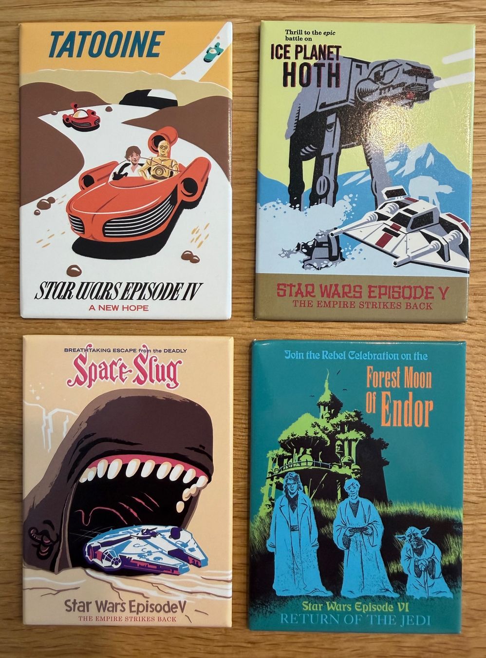 Calamite: 4x Star Wars Magnet – Usato da Studen BE venduto da Ironbonehead
