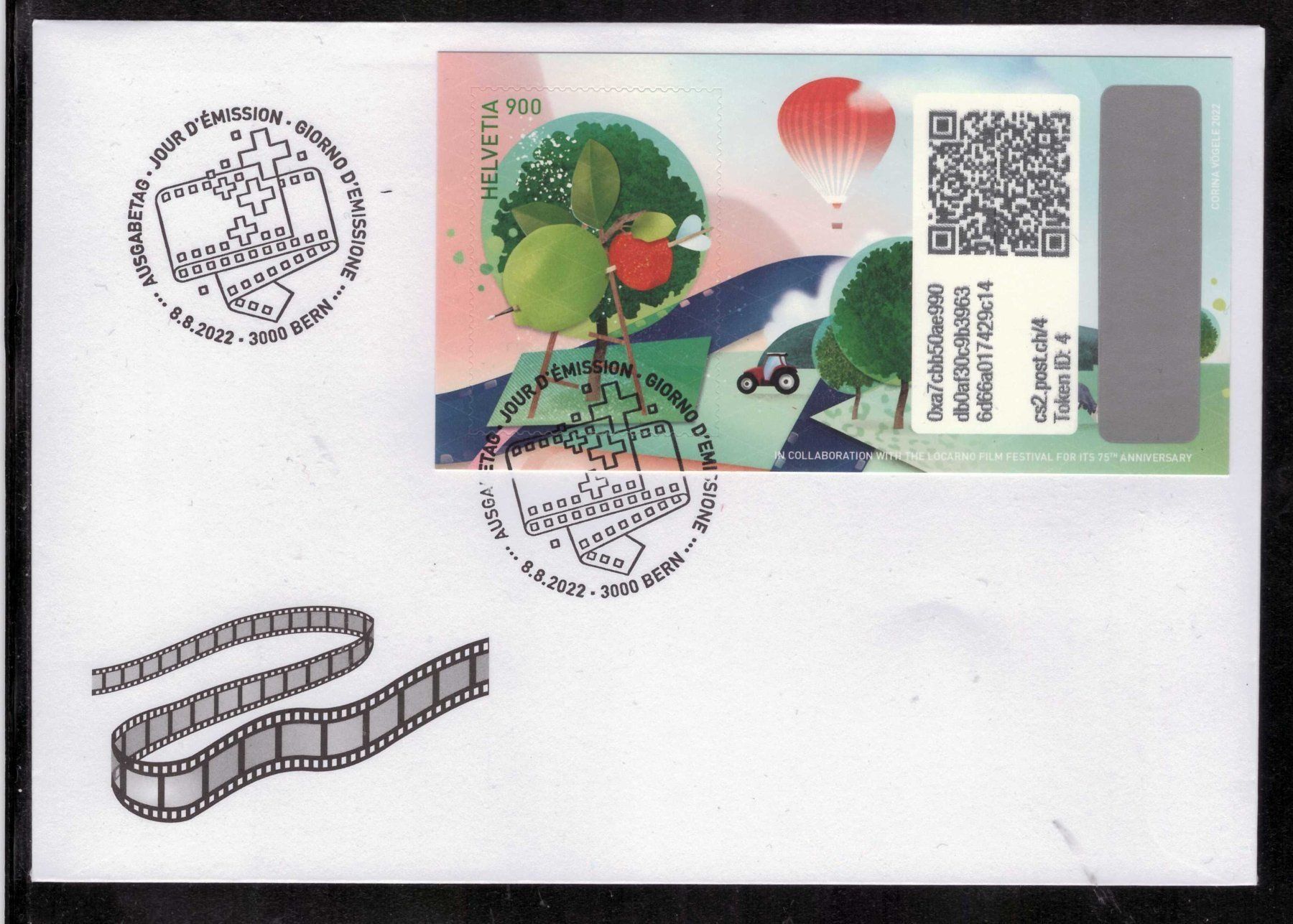 Alle Briefmarken: FDC SWISS CRYPTO " ID 4" AUSGABETAG – Gebraucht aus Arch von seil819