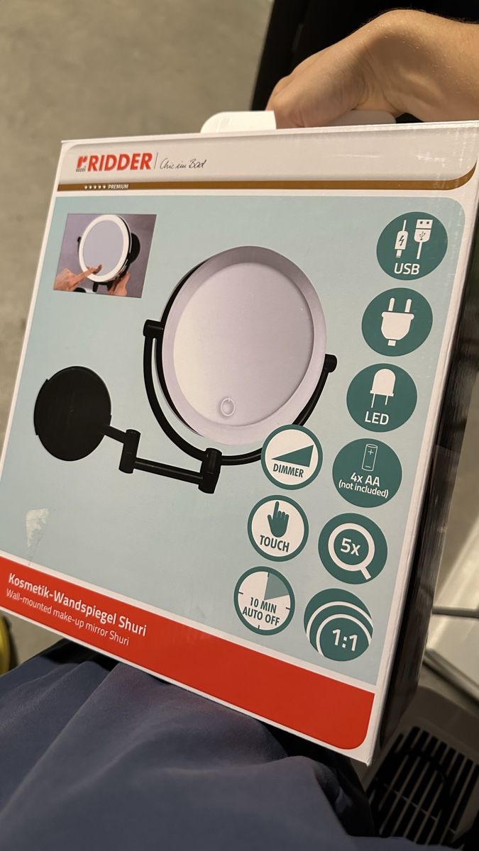 Spiegel: Ridder Shuri LED Make-up Mirror wall mounted – Neu (gemäss Beschreibung) aus Troinex von AnnaAbanin 1
