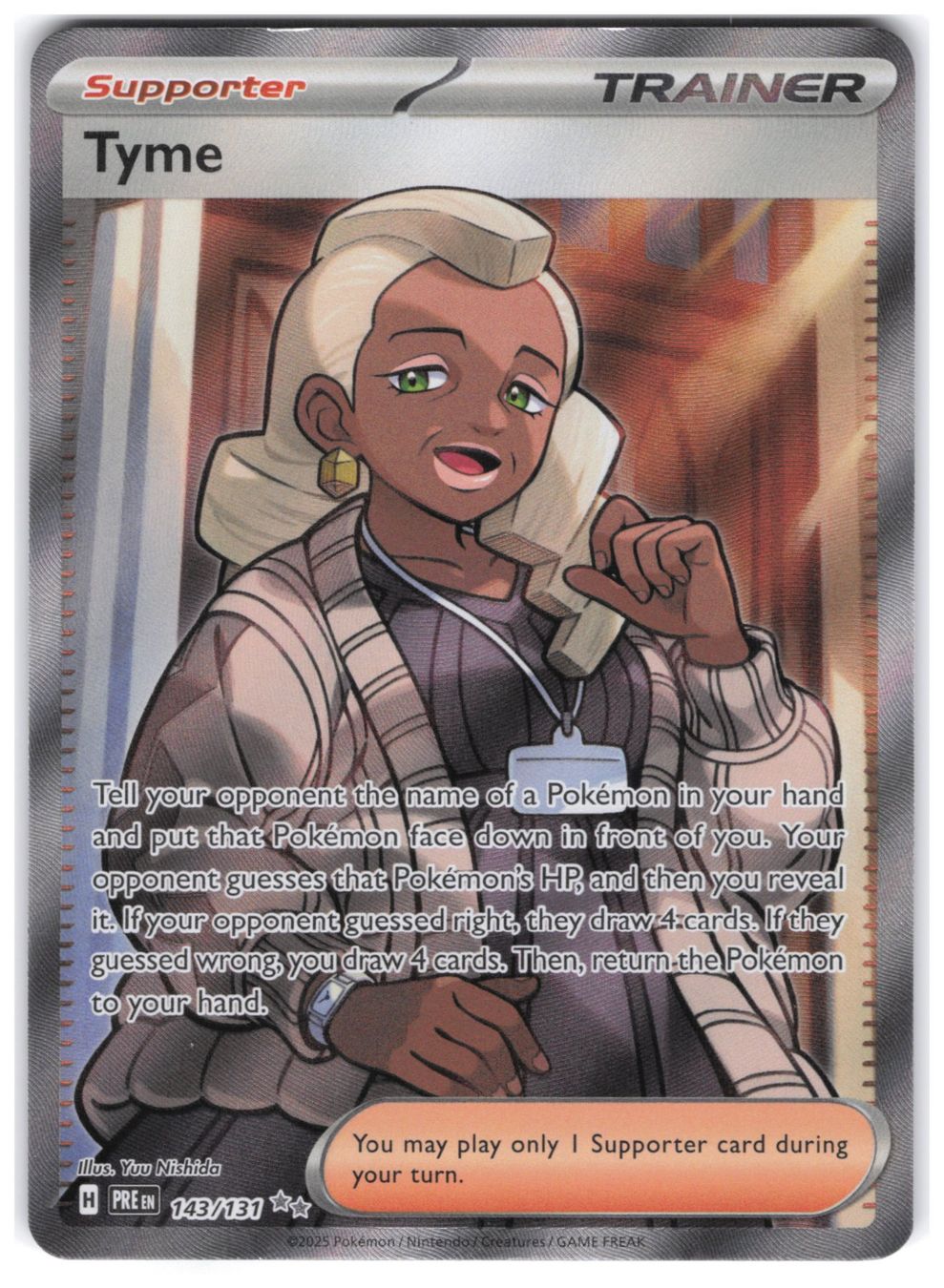 Pokémon Carte collezionabili: Tyme / Quendella / Prismatic Evolution / PRE 143 – Nuovo (secondo la descrizione) da Arni AG venduto da PokemonCardsStore