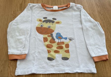 Pull mignon avec motif girafe 🦒, taille 98