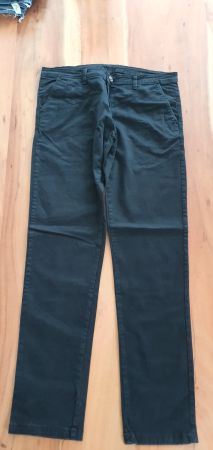 Scwharze Hose Marken GENIUS 100% Made in Italy 97%Cotton