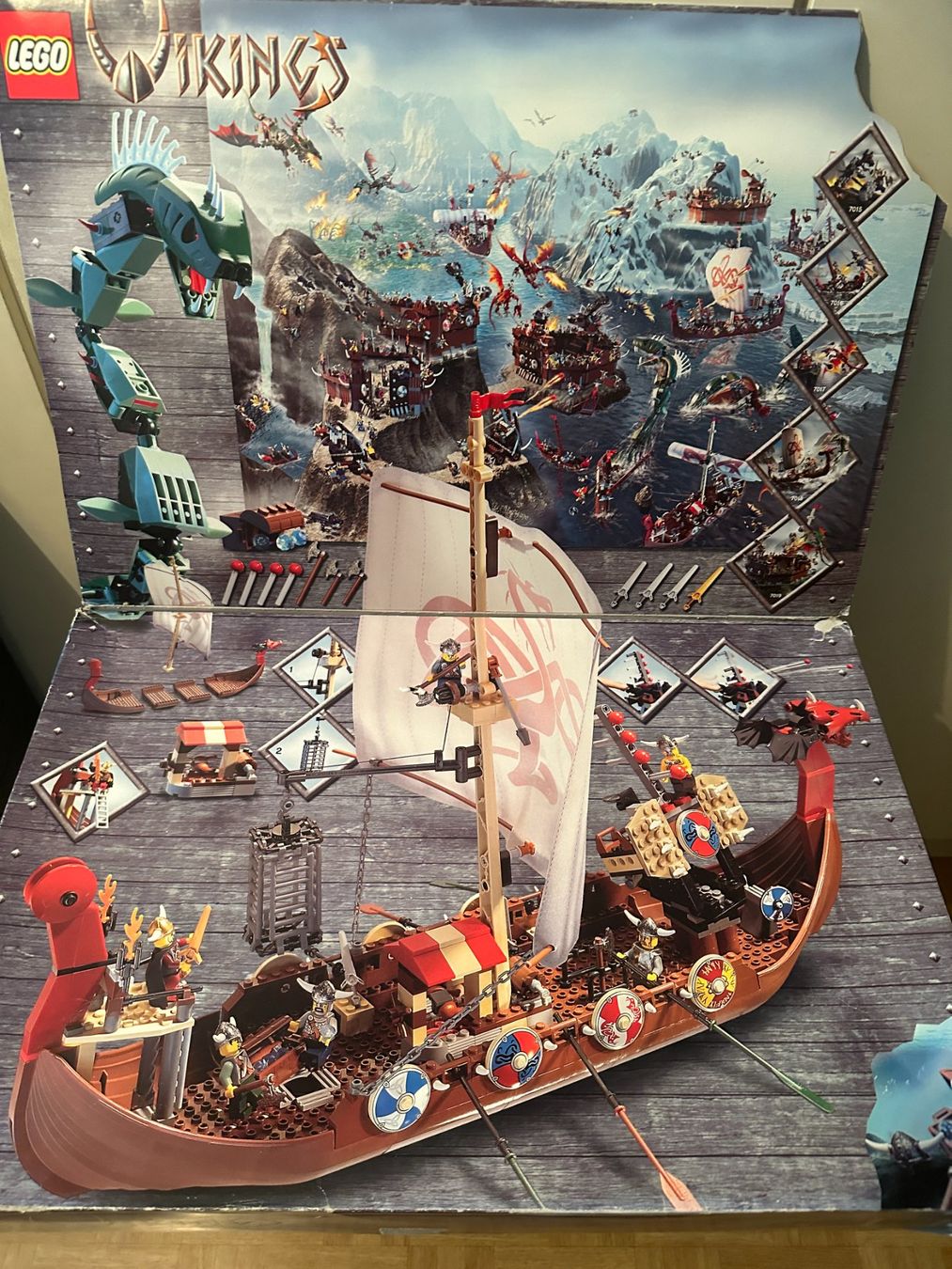Lego Kit di costruzioni: LEGO 7018 Viking Ship challenges the Midgard Serpent – Usato da Basel venduto da Don-Angel 9