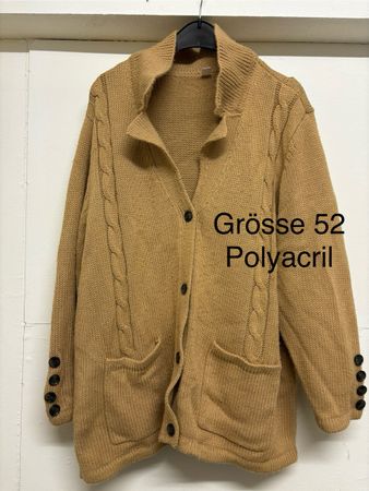 Herren Strickjacke Gr. 52 beige, perfekt für den Herbst 🍂