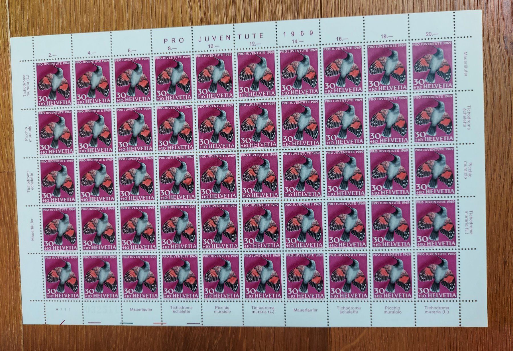Tutti i francobolli: Postfrisch, gültige Schweizer Frankatur, Briefmarkenbogen – Nuovo e nell'imballaggio originale da Heiden venduto da ber_b77f