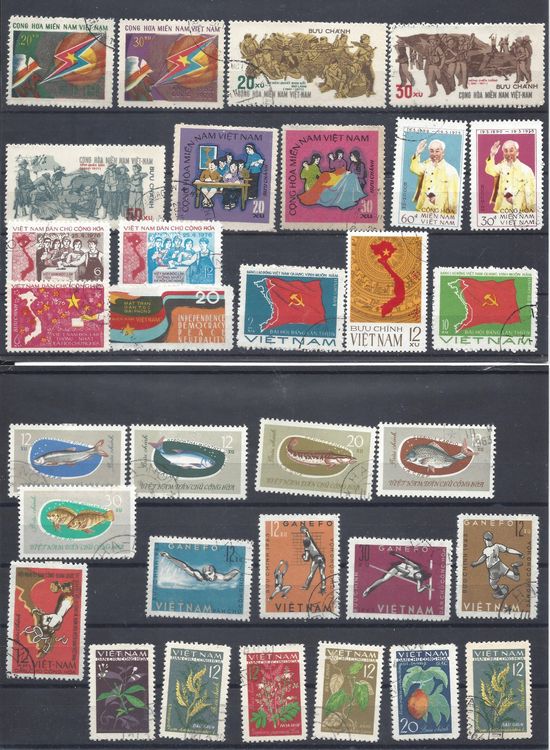 Philatélie ( 25 Timbres Poste Du VIETNAM ) - Collection