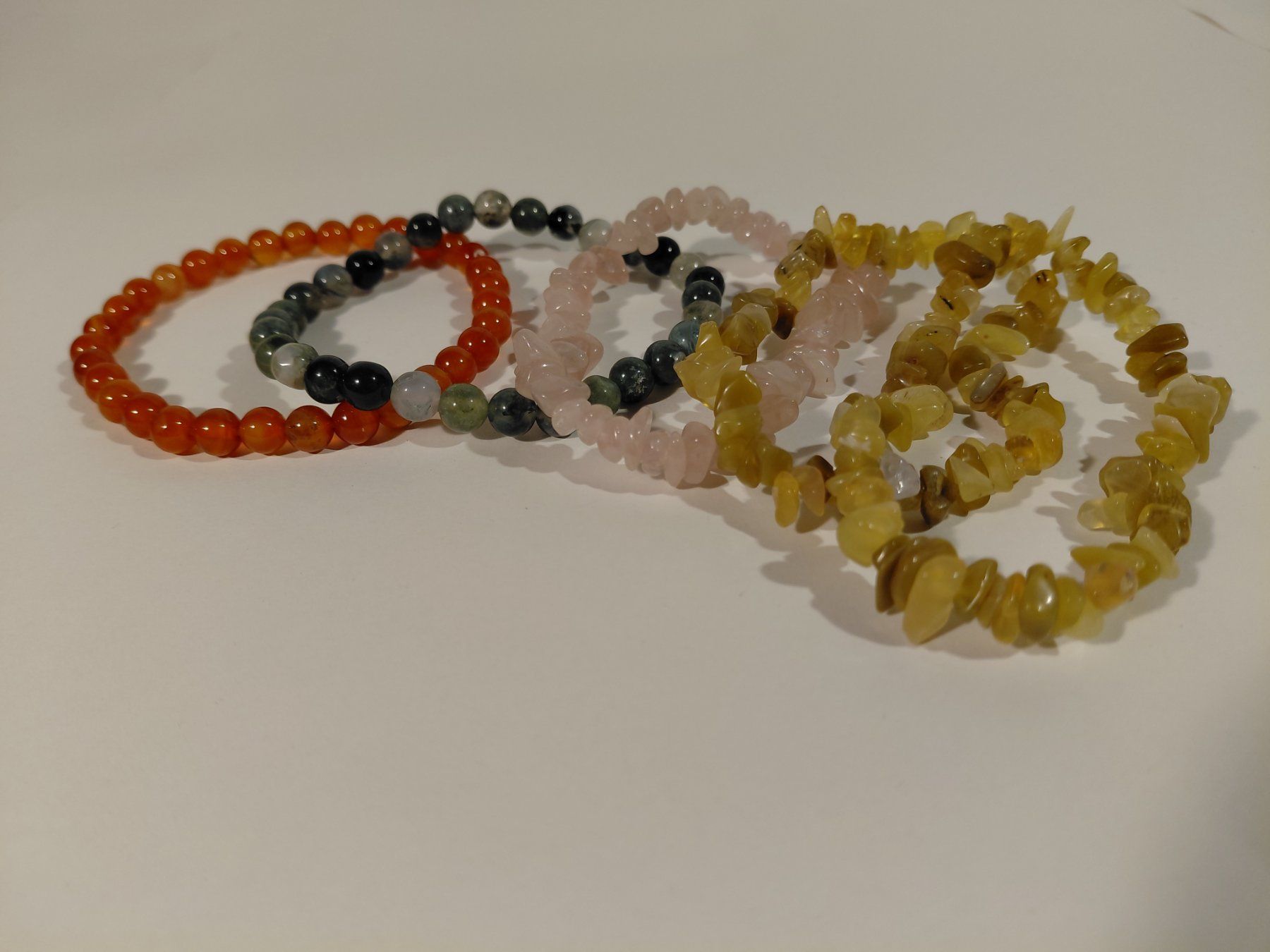 Bracciali & Braccialetti: 5 bracelets en pierre 17 cm – Usato da Winterthur venduto da SilverFR