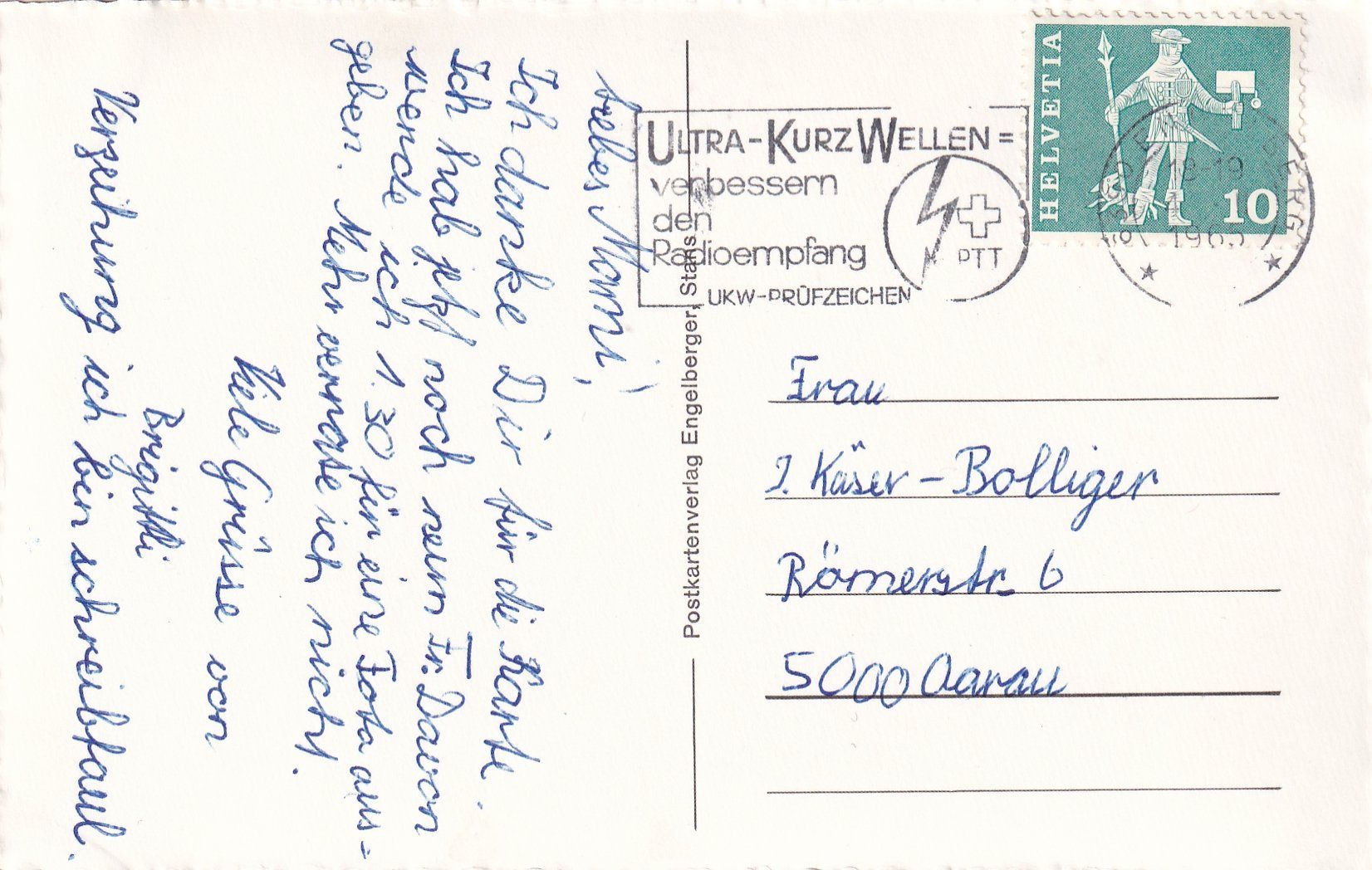 Cartoline postali: Engelberg - Trübsee gegen Jochpass /bo – Usato da Hombrechtikon venduto da Rudolf07 1