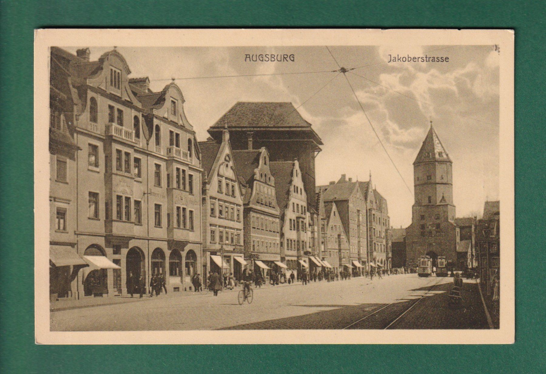 Cartoline postali: AUGSBURG - Jakoberstrasse – Usato da Pully venduto da nicecards-shop