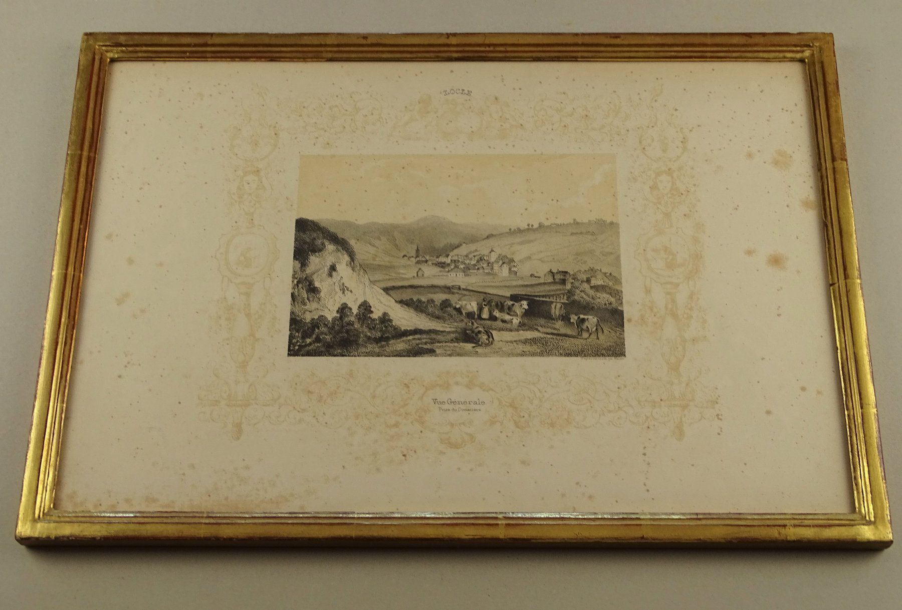 Incisioni: LE LOCLE, LITHOGRAPHIE 1840 – Usato da Grüningen venduto da Kartensammler