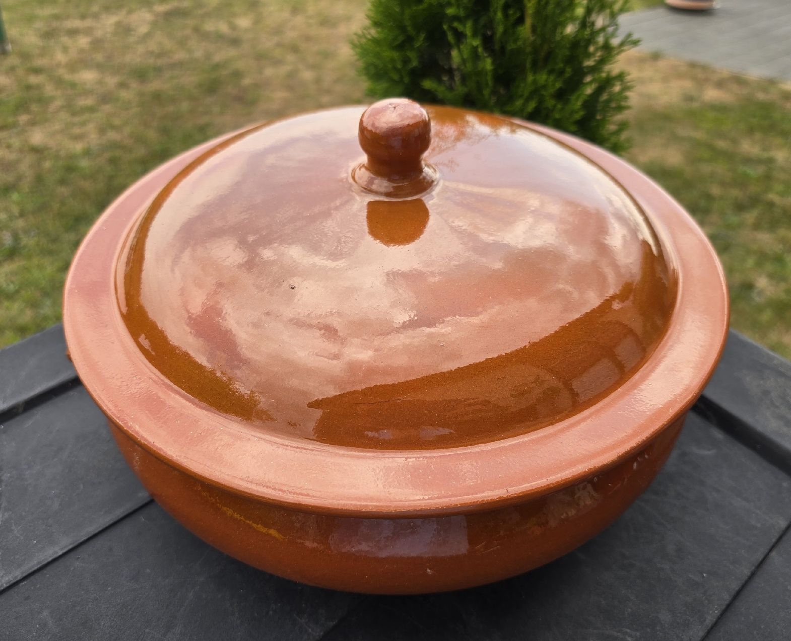 Pentole: Keramiktopf mit Deckel braun Zustand  NEU – Usato da Walkringen venduto da Vanuca 5