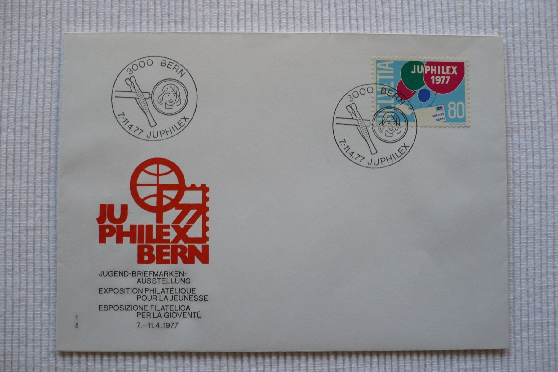 Tutti i francobolli: 1977 JUPHILEX 77, Bern – Usato da Zürich venduto da saltandpepper008