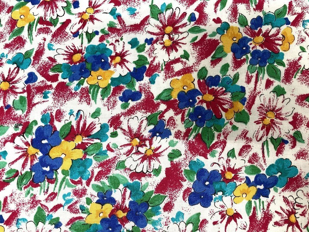 Tessuti: Blumenstoff Baumwolle - 50 x 75 cm – Nuovo (secondo la descrizione) da Brunnadern venduto da pinkfaden