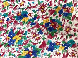 Blumenstoff Baumwolle - 50 x 75 cm