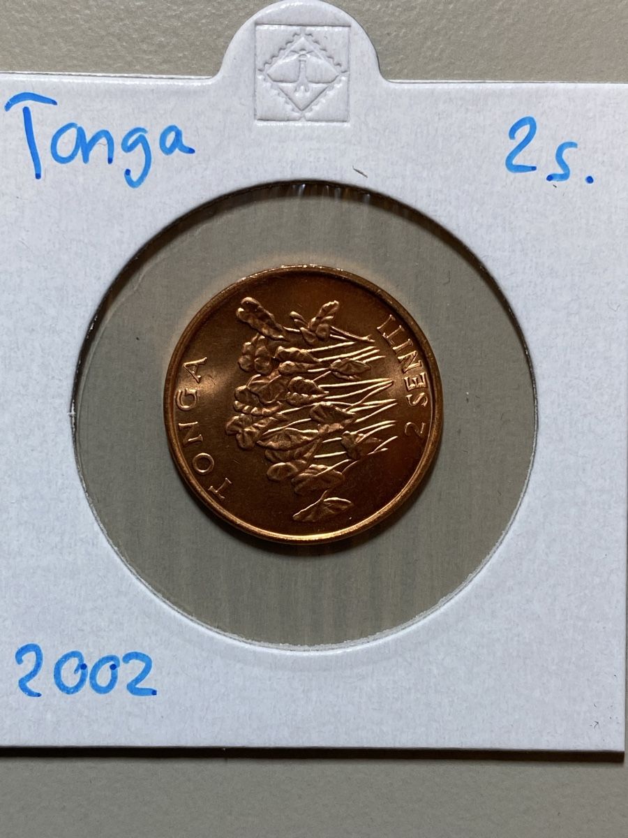 Tutti le monete: Tonga - 2 cents - 2002 – Usato da Payerne venduto da Mike1682