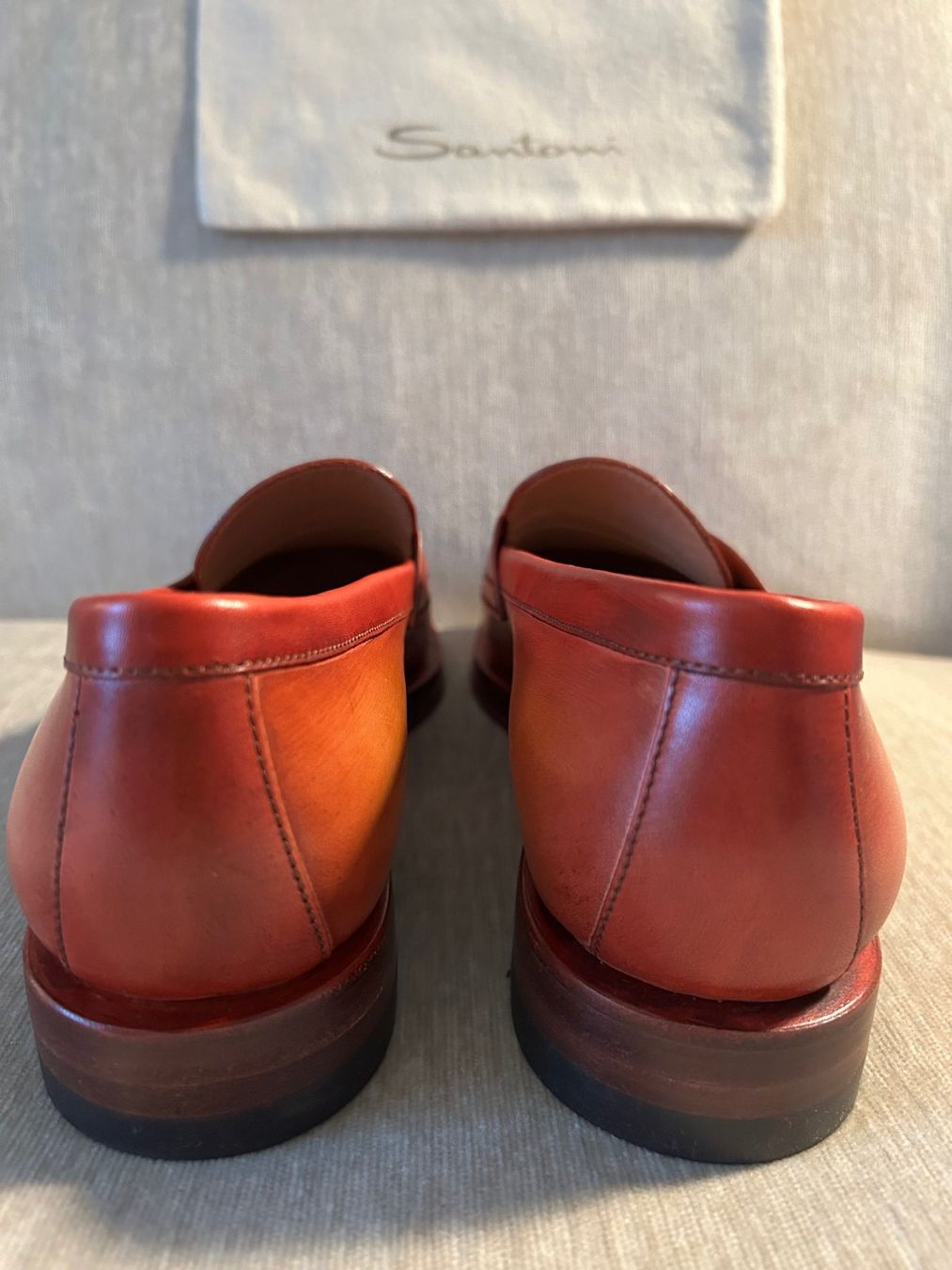 Santoni Damenschuhe: SANTONI Loafer rot – Neu (gemäss Beschreibung) aus Zürich von Viel_Freude_8 3