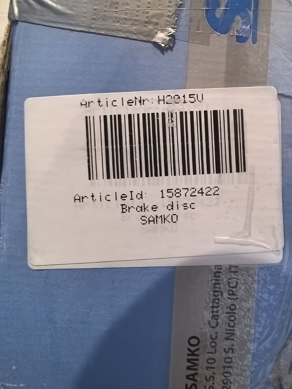 Tutti pezzi di ricambio auto: SAMKO Bremsscheibe H2215U – Nuovo (secondo la descrizione) da Bonstetten venduto da ale_lvn5 3