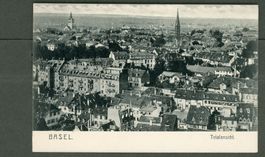 AK sw Basel BS von Elisabethenkirche gg. W, Steinen ≈ 1907 