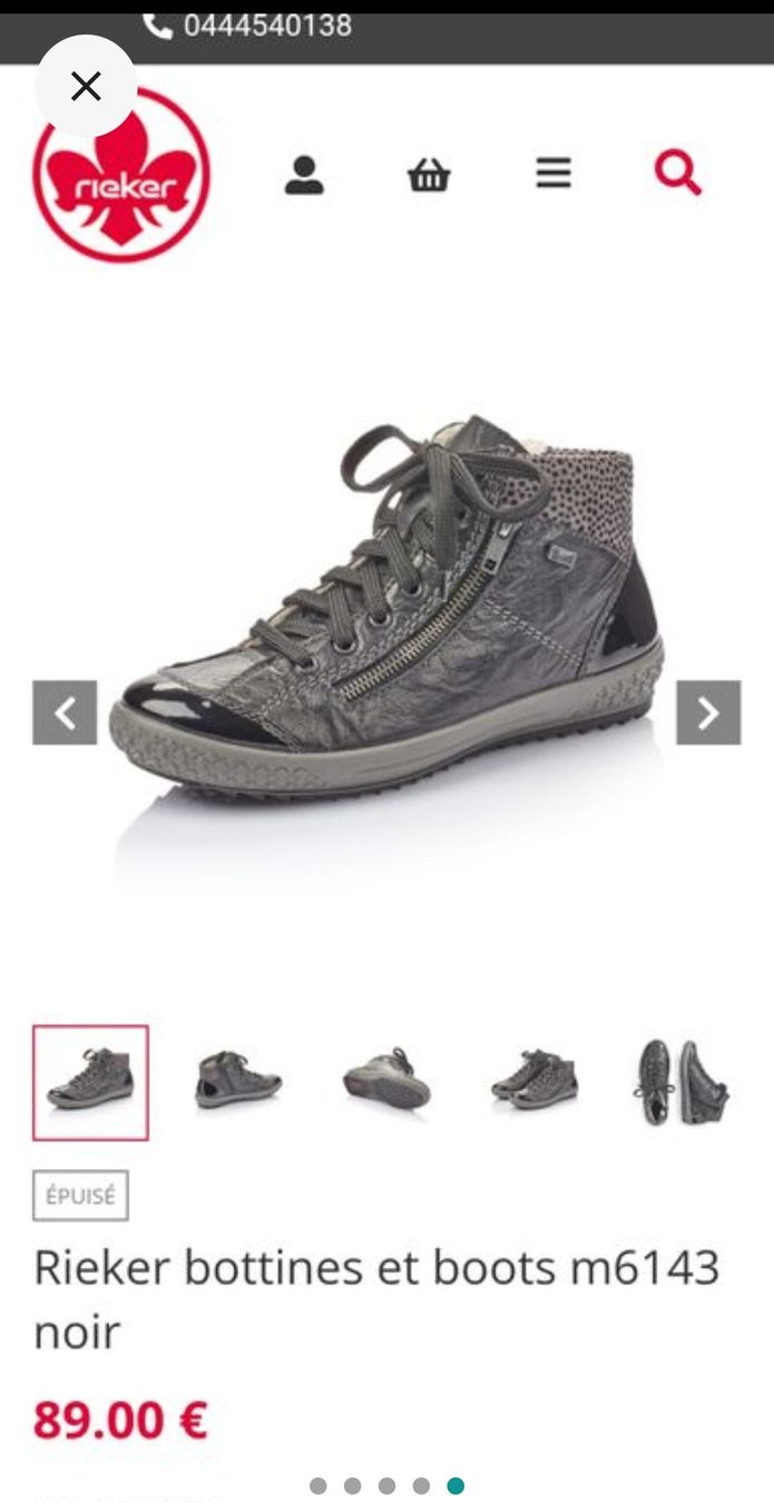 Rieker Scarpe da donna: Rieker bottine 39 – Usato da Estavayer-Le-Lac venduto da zazadavidson 1