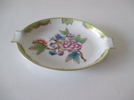 HEREND  Porzellan Aschenbecher  handbemalt Dekor  "Victoria"