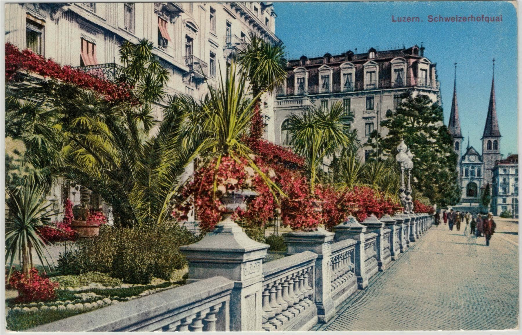 Cartoline postali: LU 22 Luzern Schweizerhofquai – Nuovo (secondo la descrizione) da Fribourg venduto da philafri
