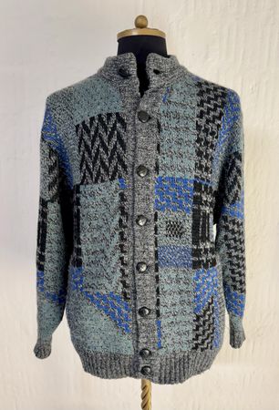 Herren Strickjacke VIA FARINI ® Gr. 52 Jacke Cardigan
