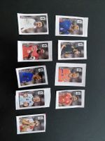 Fussball Sticker Set verschiedene Spieler Konvolut 9 stk