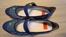 Damen Ballerina Grösse 41 von RIEKER mit Klettverschluss