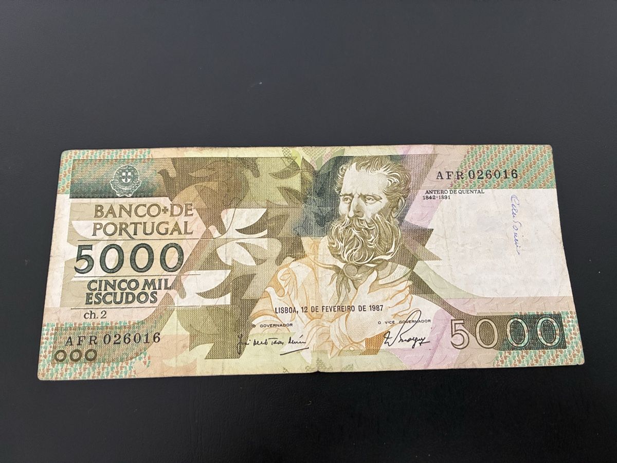 Banconote: 5000$00 1987 – Usato da Dällikon venduto da Woldbanknoten 1