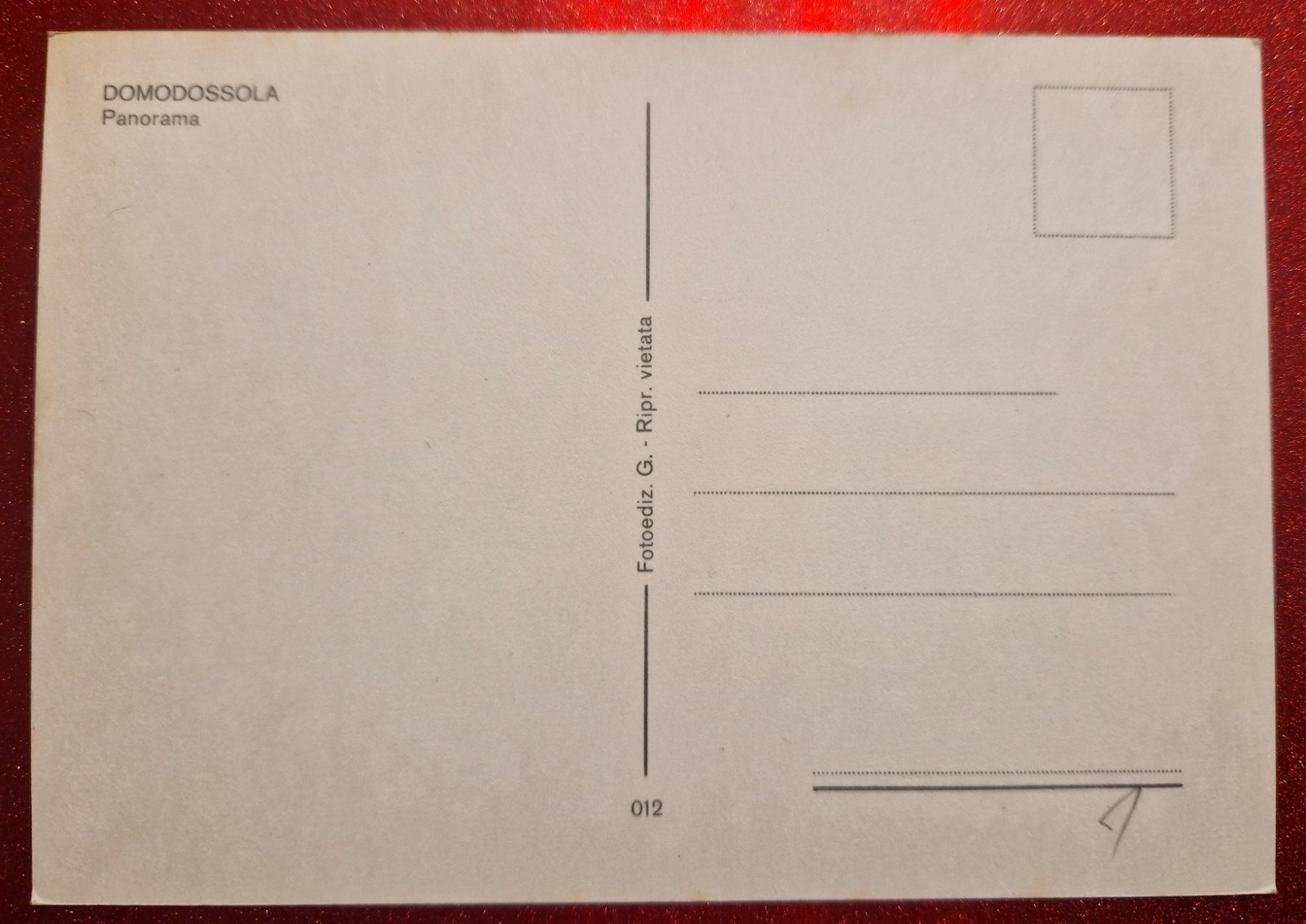 Ansichtskarten: Domodossola Panorama alt/neuwertig – Neu (gemäss Beschreibung) aus Melchnau von Fishel 1